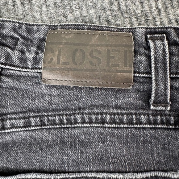 CLOSED Womens 27 Slim Jeans Black Wash Denim Made in Italy Minimalist Streetwear - Picture 6 of 11
